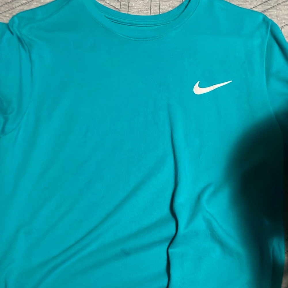 Nike tee, aqua blue